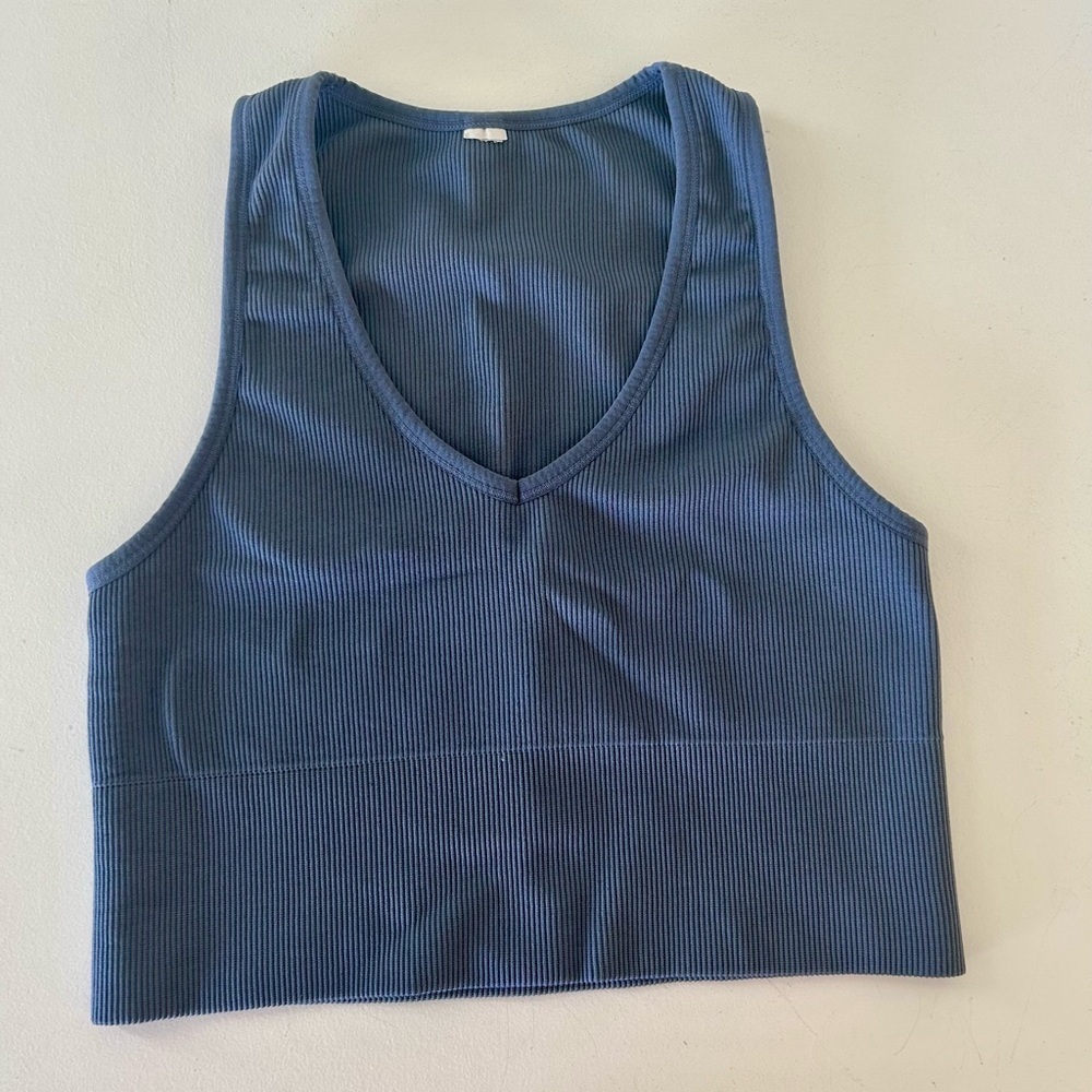 90 Degree by Reflex ribbed seamless cropped top